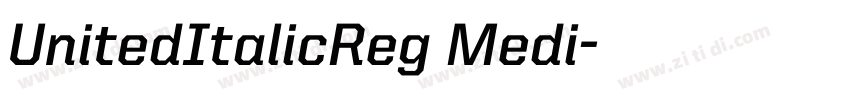 UnitedItalicReg Medi字体转换
